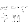 Смеситель LEMARK KARELIA LMF-2022S-BRRG для ванны